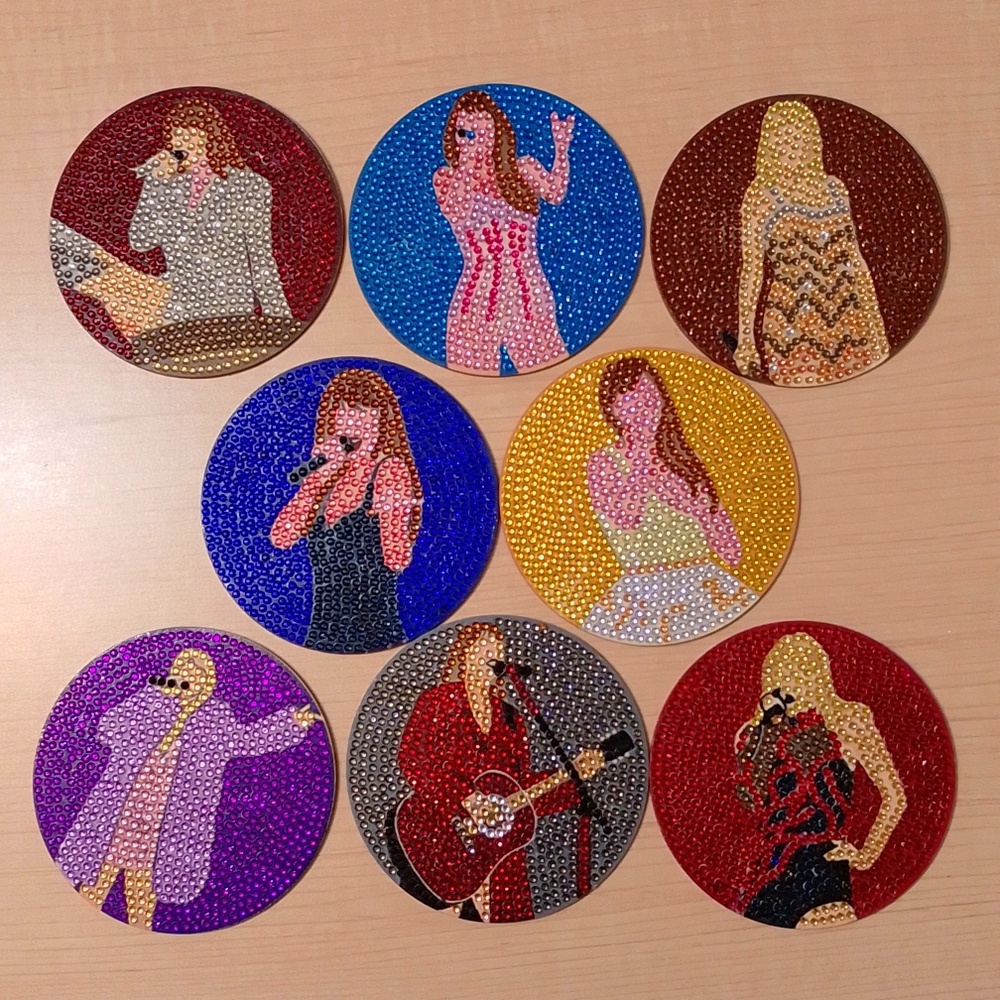 Taylor Swift Swifties Diamond Art Coasters Set